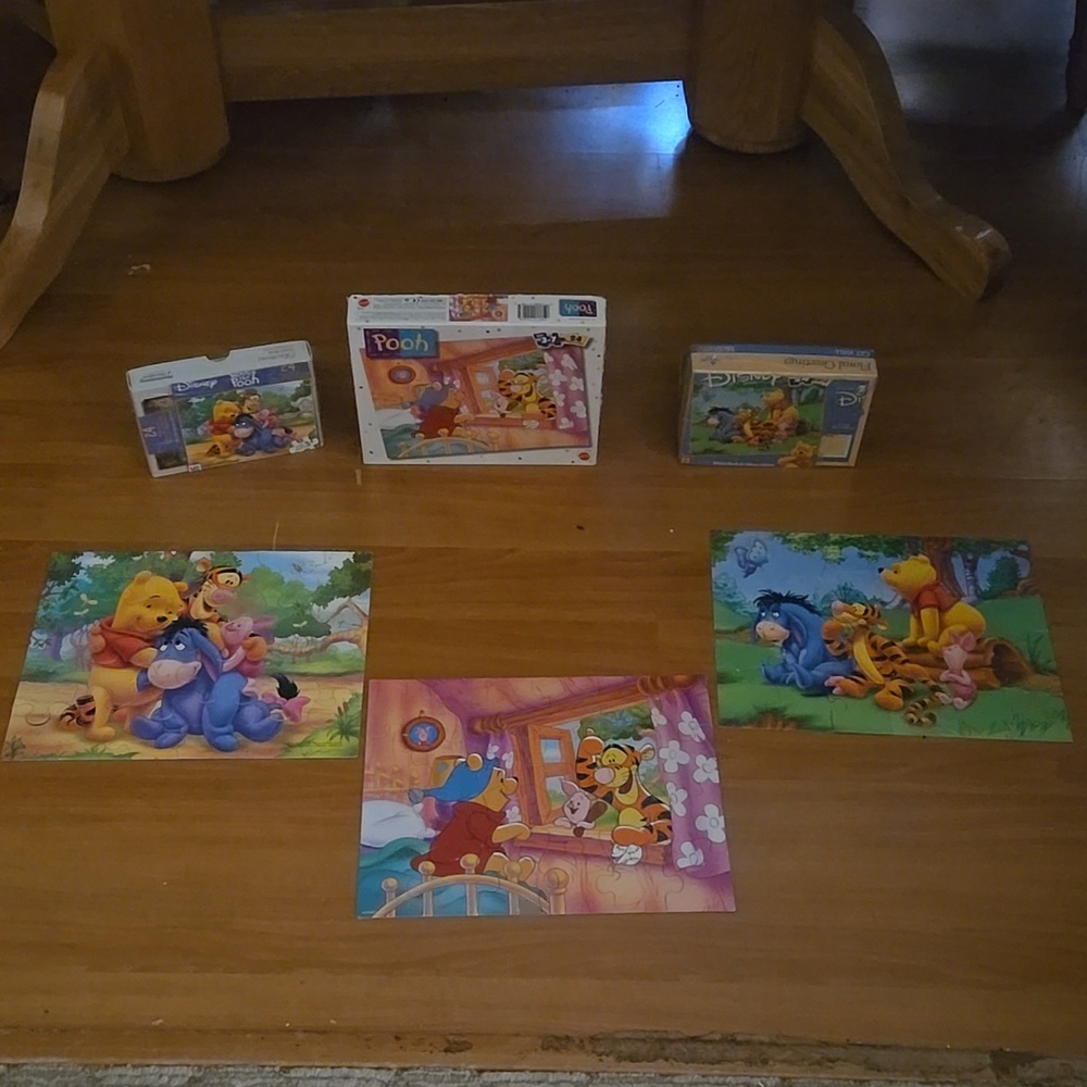 Disney Winnie the Pooh Puzzle Collection - Colorful Fun